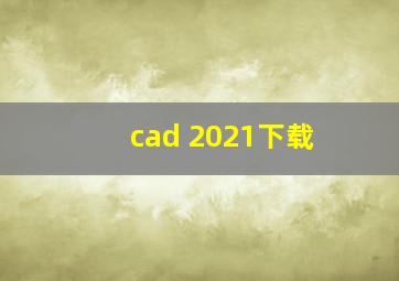 cad 2021下载